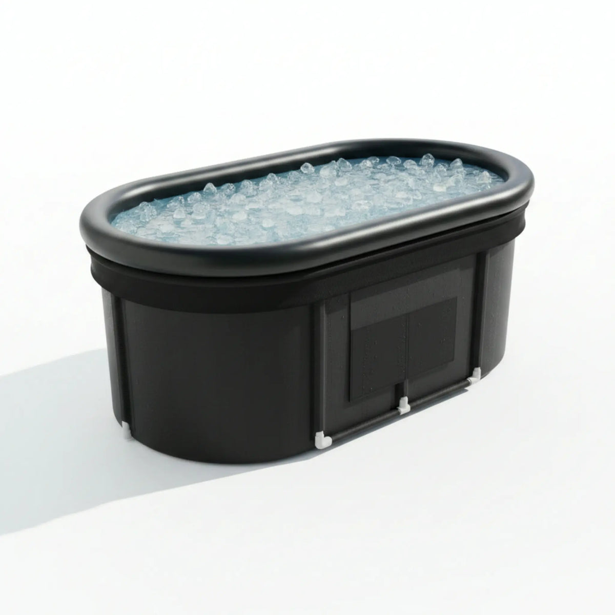 110-Gallon Oval Portable Ice Bath Tub with Cover & Storage Bag