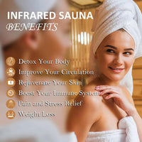 1–2 Person Hemlock Far Infrared Sauna with Bluetooth & Chromotherapy — product view 2