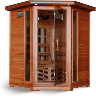 Hudson Bay 3-Person Cedar Corner Infrared Sauna
