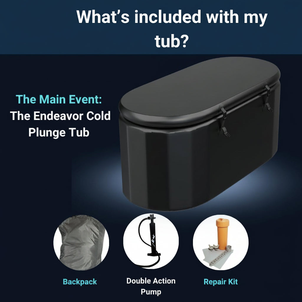 XL Inflatable Cold Plunge Tub – 150 Gallon, Chiller Compatible — product view 2