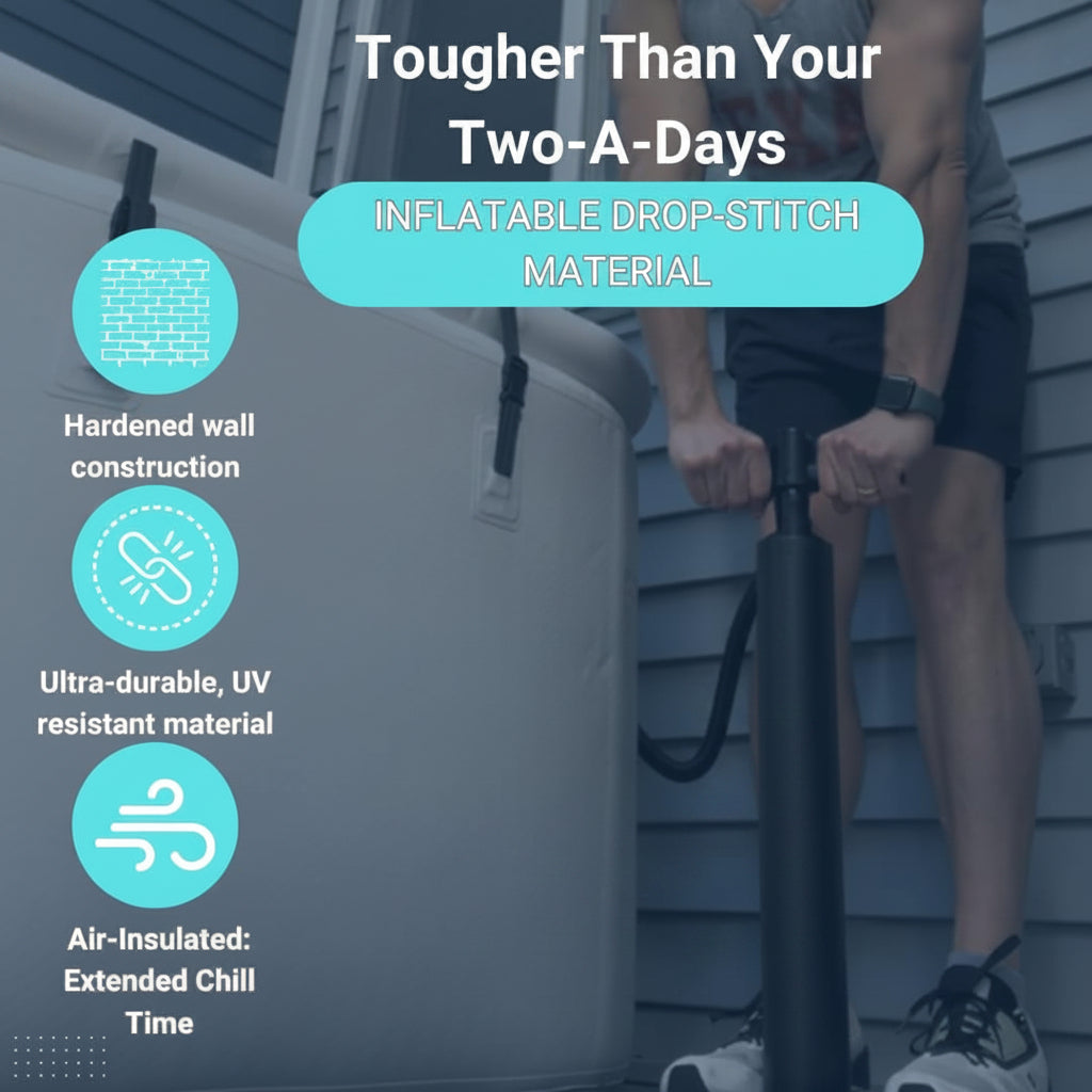 XL Inflatable Cold Plunge Tub – 150 Gallon, Chiller Compatible — product view 6