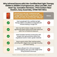 Full Spectrum Infrared Sauna with Red Light Therapy – Canadian Hemlock — product view 5