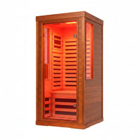 Full Spectrum Infrared Sauna with Red Light Therapy – Canadian Hemlock — product view 7