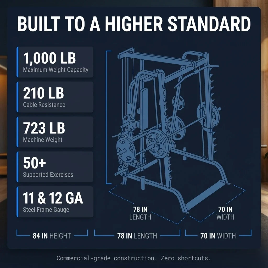 Body-Solid GS348BP4 Smith Machine Package — Results & Stats