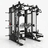 Bodyfit Relentless Trainer Smith Machine with Cable Systems — Studio Shot