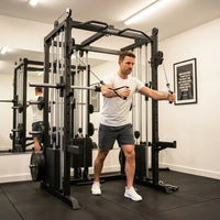 Bodyfit Relentless Trainer Smith Machine with Cable Systems — Lifestyle