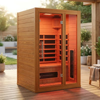 CedarLuma Full Spectrum Infrared Sauna with Red Light Therapy — Studio Shot