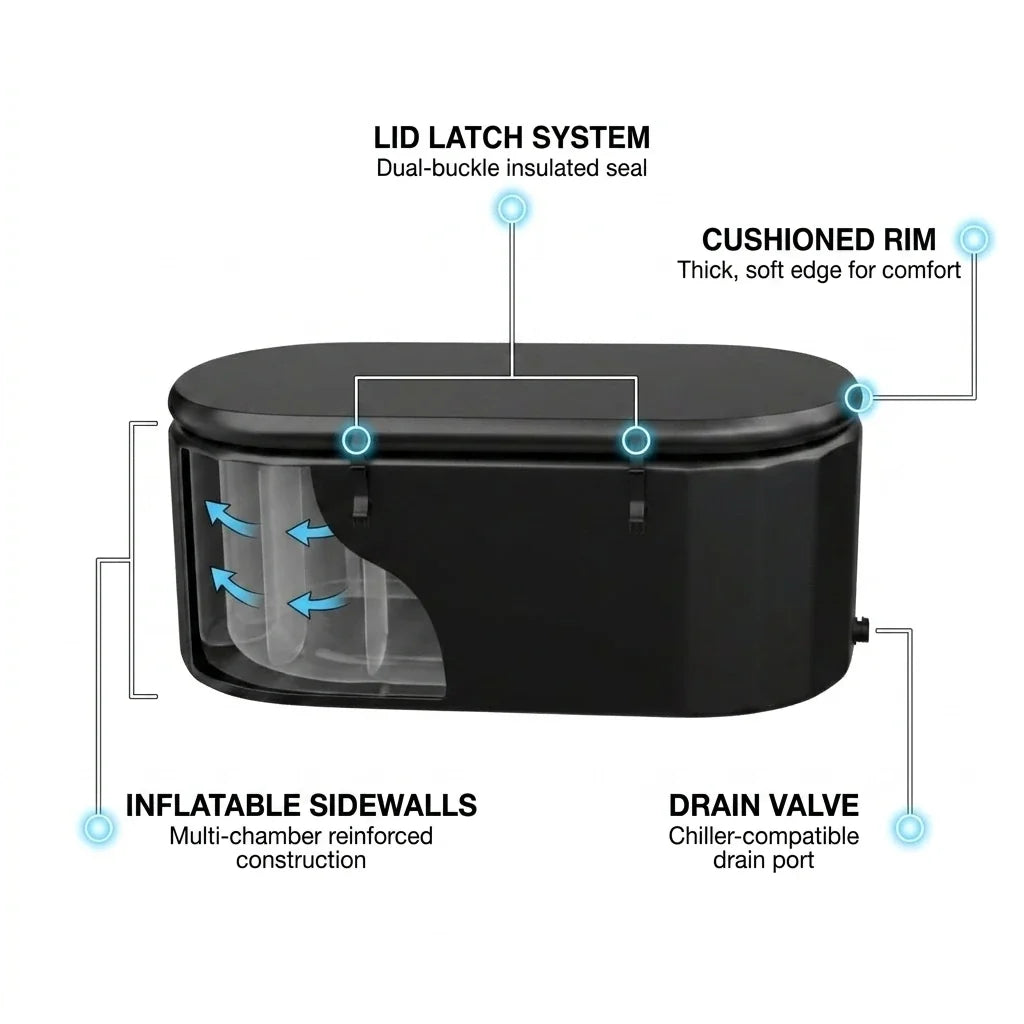 Icebound XL Inflatable Cold Plunge Tub – 150 Gallon — How It Works