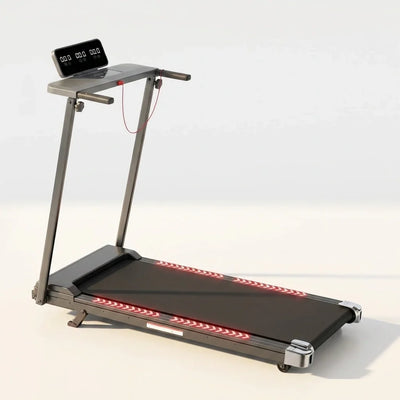 KASSADIN Portable Mini Treadmill with Handle Bar & Incline